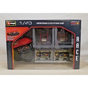 Bburago 1:43 Formula Racing Paddock Set Ferrari Oracle Red Bull